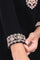 Black Embroidered Straight Acrylic Tunic