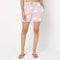 Knitted All Over Print Shorts