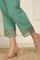 Blue Ari Embroidered Panelled Kurta, Straight Pants and Dupatta Set