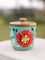 Wildflower Wooden Jar