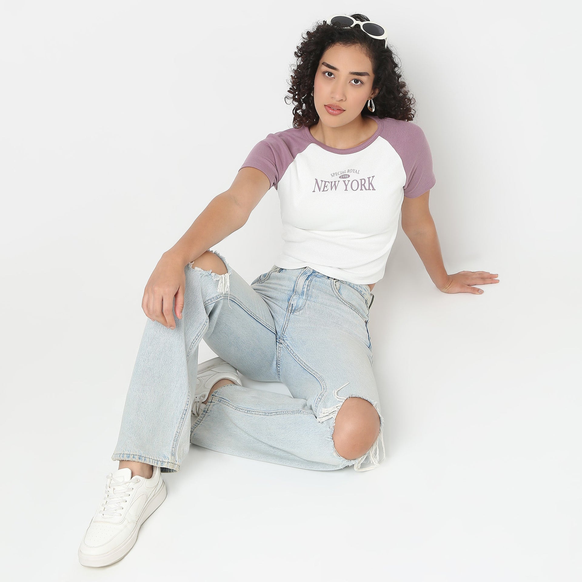 Betty Graphic Tee with Fitted Raglan