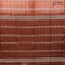 Bamboo silk saree rust shade and brown with allover tie & dye prints & thread weaves in borderless style