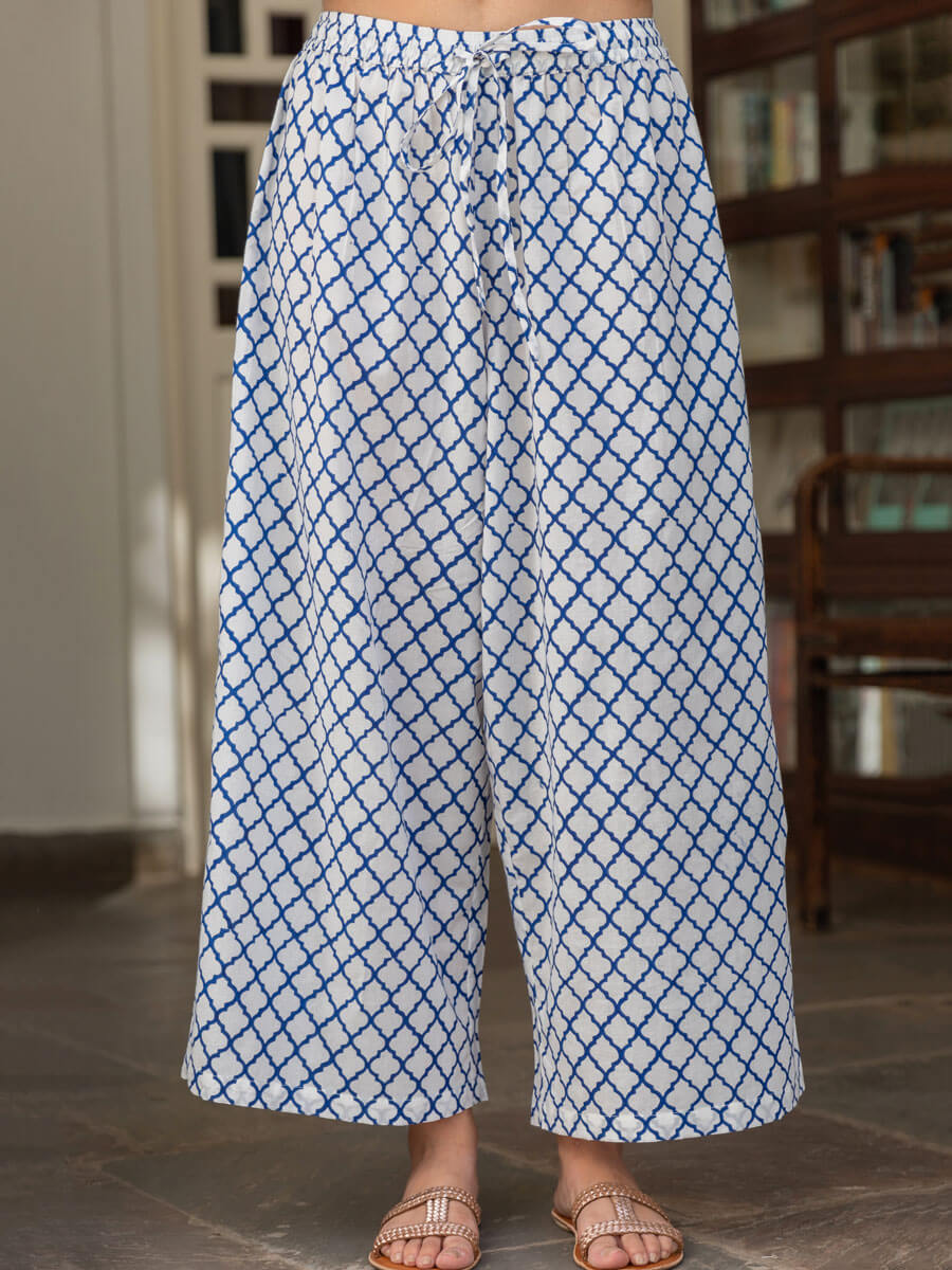 Zoya Cotton Palazzo Pants
