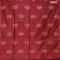 Banarasi cotton saree maroon with copper zari woven buttas and piping border