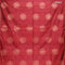 Banarasi cotton saree maroon with copper zari woven buttas and piping border