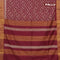 Bhagalpuri saree deep maroon with allover bandhani prints and zari woven border