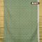 Bhagalpuri saree green with allover geometric prints and zari woven border