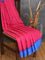 Brasso saree pink and blue with allover weaves