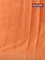 Chappa saree orange shade with beaded & stone embroidery work
