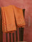 Chappa saree orange shade with beaded & stone embroidery work