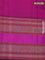 Pure kanjivaram silk saree pink and purple with thread woven buttas and long thread woven border zero zari