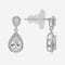 92.5 Silver Pendant With Chain and Earring Set 191388