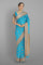 SKY BLUE and COPPER BUTTIS SILK Saree with BANARASI FANCY