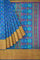 ROYAL BLUE and MULTI IKKAT PRINT SILK Saree with IKAT