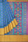 ROYAL BLUE and PURPLE PATOLA SILK Saree with IKAT