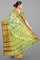 SILVER and RAMA GREEN BROCADE SILK Saree with KANCHIPURAM