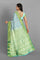 SEA GREEN and GREEN BROCADE SILK Saree with KANCHIPURAM