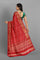 RED and GOLD JAAL CHINIYA SILK Saree with BANARASI