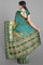 SLATE BLUE and MULTI FLORALS & FIGURES SILK Saree with FANCY WEAVING