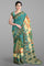 SLATE BLUE and MULTI FLORALS & FIGURES SILK Saree with FANCY WEAVING