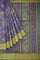 LAVENDER and DARK GREEN FLORALS SILK Saree with FANCY