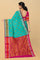 TEAL and GOLD BUTTIS SICO Saree with CHIRALA