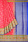 LIGHT PINK and ROYAL BLUE BUTTIS SILK Saree with FANCY