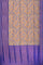 GOLD and ROYAL BLUE LEAF WEAVING SILK Saree with FANCY