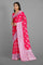 DARK PINK and SILVER BIRDS FIGURE WEAVING SILK Saree with FANCY