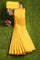 MUSTARD and GOLD BUTTIS SILK BLEND Saree with SEMI PATTU