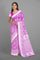 MAGENTA and SILVER FLORAL JAAL SILK BLEND Saree with SEMI PATTU