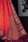 Gadwal Silk Pink And Orange Saree