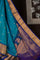 Gadwal Silk Buttis Sea Blue Saree