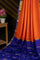 Mysore Crepe Plain Orange Saree