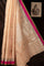 Zari Kota Silver Zari Stripes Cream Saree