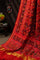 Patan Patola Abstract Maroon Silk Saree