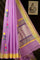 Zari Kota Cotton Florals Lavender Saree