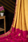 Mysore Crepe Buttis Dark Mustard Saree