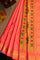 Gadwal Silk Peach Orange Saree