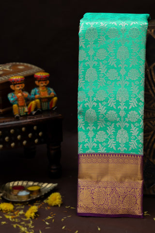 Kancheepuram Silk Sea Green Saree