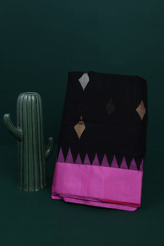 Khaadi Cotton Black Saree