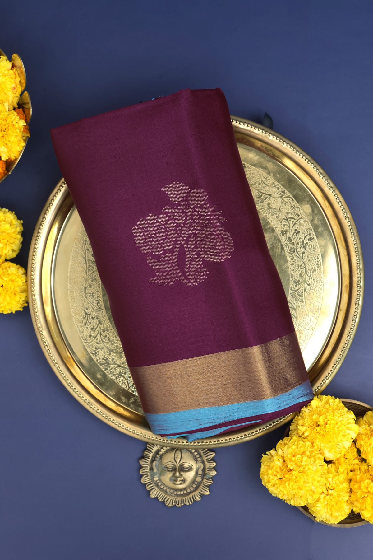 Coimbatore Silk Wine Saree