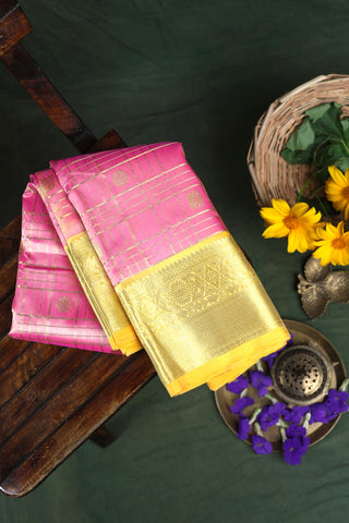 Venkatagiri Silk Pink Saree