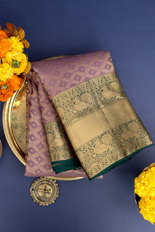 Coimbatore Silk Lavender Saree