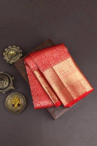 Kancheepuram Silk Red Saree