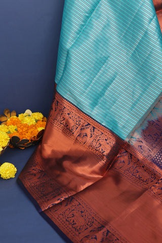 Coimbatore Silk Light Blue Saree