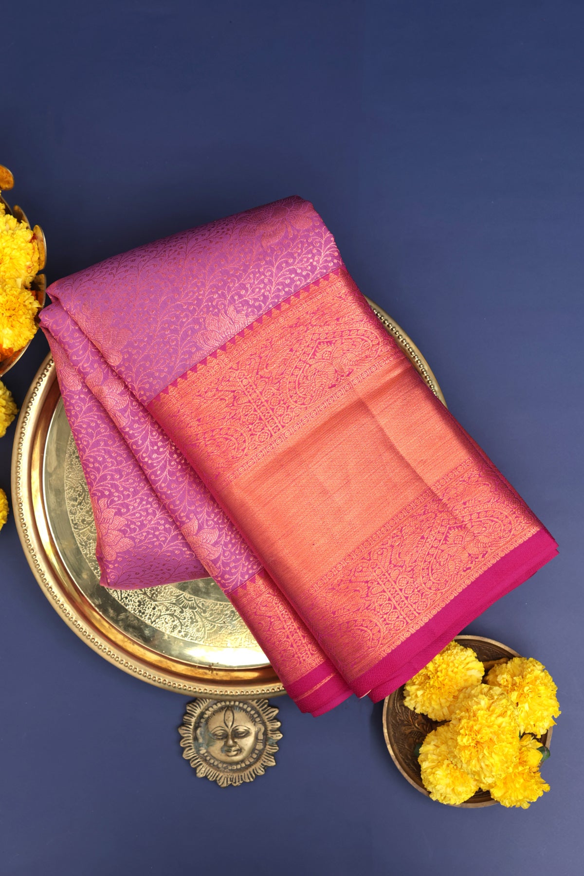 Coimbatore Silk Pink Saree