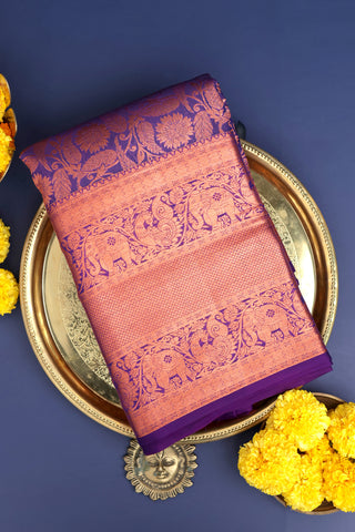 Coimbatore Silk Lavender Saree