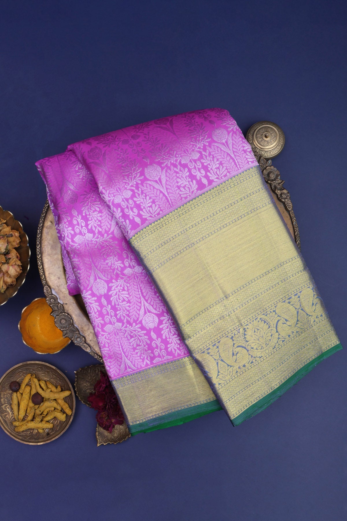 Kanchipuram Baby Pink Saree