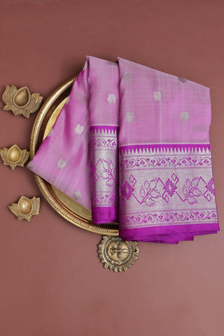 Venkatagiri Silk Light Pink Saree